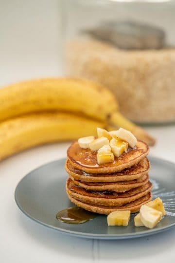 Banana Oat Pancakes (Wheat Free and Sugar Free) - My Kids Lick The Bowl