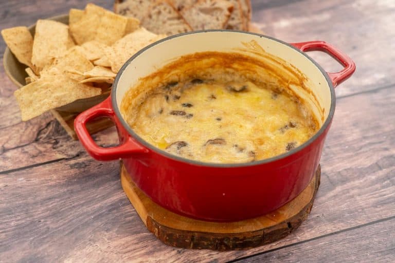 Baked Mushroom Cheese Dip My Kids Lick The Bowl
