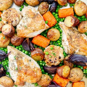 Roast Chicken Tray Bake - My Kids Lick The Bowl