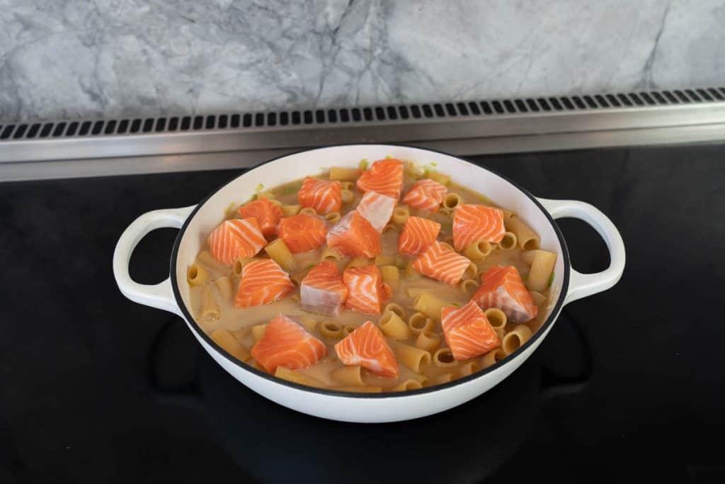 Salmon pasta bake - My Kids Lick The Bowl