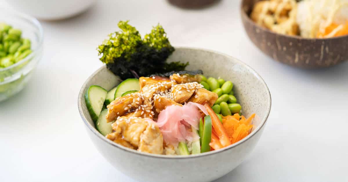 Teriyaki Chicken Sushi Bowls