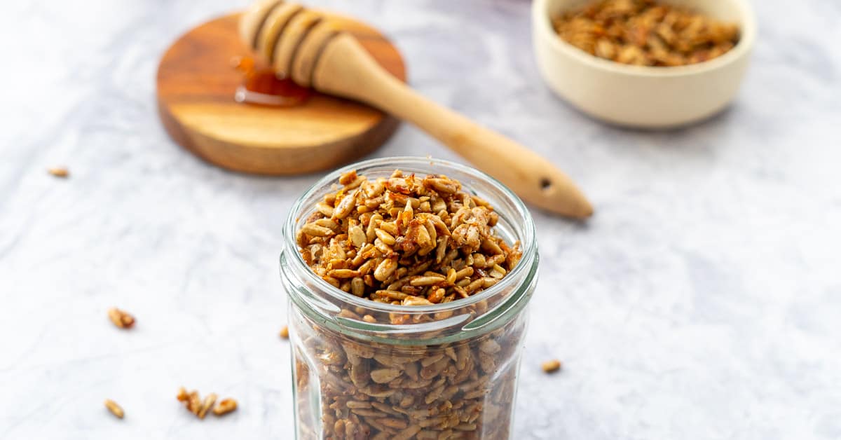 Honey roasted sunflower seeds My Kids Lick The Bowl