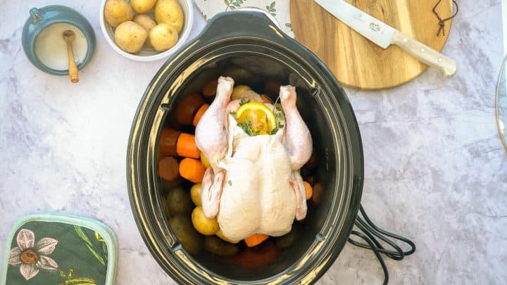 Crockpot Roasted Chicken - My Kids Lick The Bowl