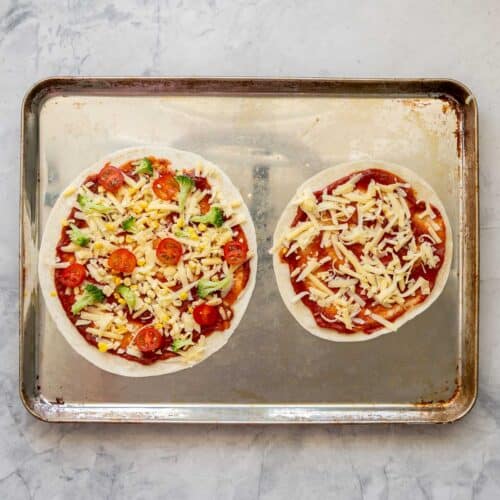 Tortilla Pizza - My Kids Lick The Bowl