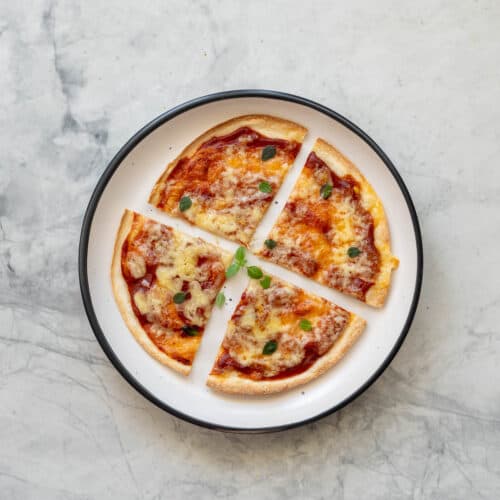 Tortilla Pizza - My Kids Lick The Bowl