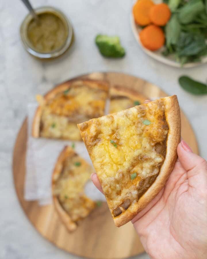 Tortilla Pizza - My Kids Lick The Bowl