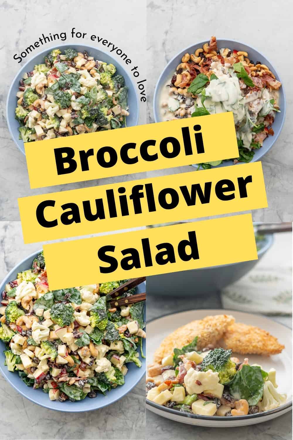 Broccoli and Cauliflower Salad - My Kids Lick The Bowl