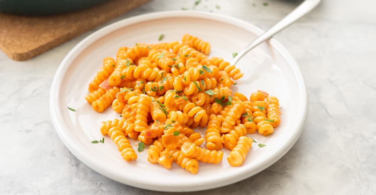 Creamy Tomato Pasta - My Kids Lick The Bowl